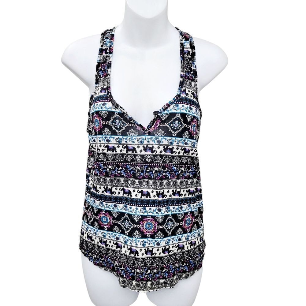 2/$20 Ardene Elephant Graphic Tank Top Size: M